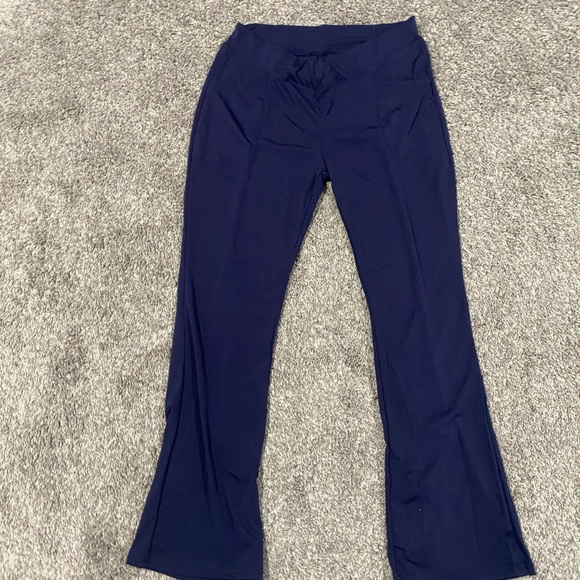 Navy yoga pants - Picture 1 of 4